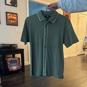 Banana Republic Olive Green Button Down Shirt